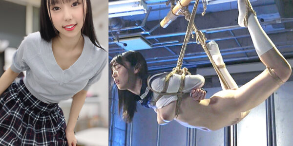AV女優、SM女優　マゾ女優　さつき芽衣の私服着衣と緊縛SM調教のプロフィール画像。